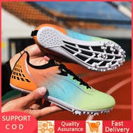 【Ready Stock】Sprint Spikes Shoes Athlete Running Training Shoes Men Professional Track Field Shoes W