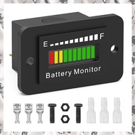 12V 24V 36V 48V 60V 72V LED Battery Monitor Gauge Battery Gauge Indicator Lithium Ion Battery Tester