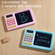 LCD Writing Tablet and Math Learning Game with Portable Kids Desktop Calculator