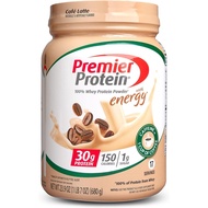 Premier Protein Powder, Cafe Latte, 30g Protein, 1g Sugar, 100% Whey Protein, Keto Friendly, No Soy 