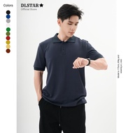 DLSTAR 100% Cotton Polo Short Sleeve T-Shirt Casual | Homewear | Comfy Tee | Activewear | Sports | O