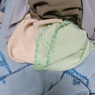 Tudung Labuh Sekolah Agama Dua Lapis (Preloved)