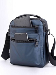 Bolsa de hombro para hombres, bolsa cruzada de viaje pequeña de estilo coreano casual de negocios de tela de nylon Oxford