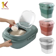 Satu Keluarga Dispenser Beras C259 Foldable Rice Box 25Kg Tempat Wadah Penyimpanan Beras Rice Bucket