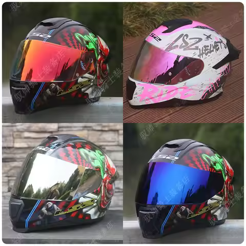 Helmet Visor for FF352 FF351 FF802 FF369 FF384 Face Sheild Full Face Helmet Lens Electroplated helme