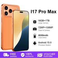 Hot selling i17 Pro Max Global Edition 16GB+1TB 7.3-inch Android smartphone