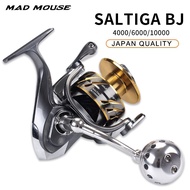 ✕Japan Quality MADMOUSE SALTIGA BJ 4000 /6000/10000 Spinning Jigging Reel 11+1BB 35kg Drag Power Boat Fishing Reels