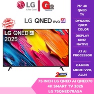 LG 75" QNED 4K UHD SMART TV 75QNED70ASA
