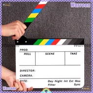 WARREEN Clapperboard, Decoration Large Panel Director Film Clapboard, Creative Colorful Photography 
