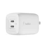 Củ sạc nhanh BOOSTCHARGE PRO GaN Belkin 65W - 2 cổng USB-C PD 3.0 PPS ổn định dòng điện
