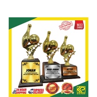 Trophy Bowling, Trophy Bowling Murah, Trophy Bowling Custom Made, Trophy Label + Logo, Trophy Bowlin