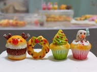 可愛聖誕主題食物925耳環禮物客製Miniature Christmas Earrings