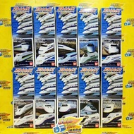 260324-80** 內全新 萬代 N 規 食玩系列 鐵道模型系列 新幹線 全10種 INNER BOX SEALED BANDAI N-SCALE BANDAI CANDY STAR TRAIN 