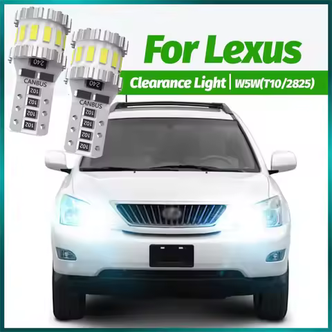 2PCS LED Clearance Light Bulb W5W T10 Canbus For Lexus RX300 RX330 RX350 RX450H IS300 IS250 IS350 IS