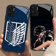 CK-5 Attack on Titan HD Glass Casing for OPPO A57 A77S A17 A36 A77 A57S A76 A96 Reno 10 13 Pro Realm