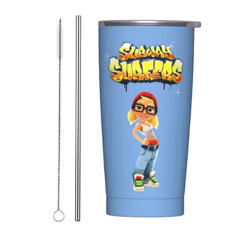 Subway Surfers Game Tumbler Vacuum Insulated Coffee Cups Vacuum Flask Outdoor Mugs Water Bottle