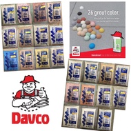 (1KG) COLOUR GROUT DAVCO FLOOR & WALL GROUT JOINT FILLER. O.YELLOW, QUARRY RED, PINK, L.PINK
