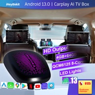 CarPlay AI Box Android 13.0 2023 Carplay และ Android Auto ตัวรับสัญญาณ WIFI 8-Core ใหม่ล่าสุดกล่องมายากลสำหรับรถยนต์ Google Play/Netflix/Youtube/gps ในตัวพร้อม CarPlay แบบมีสาย OEM