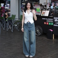 กางเกงยีนส์ขากระบอกใหญ่ รุ่น Moonlight Jeans