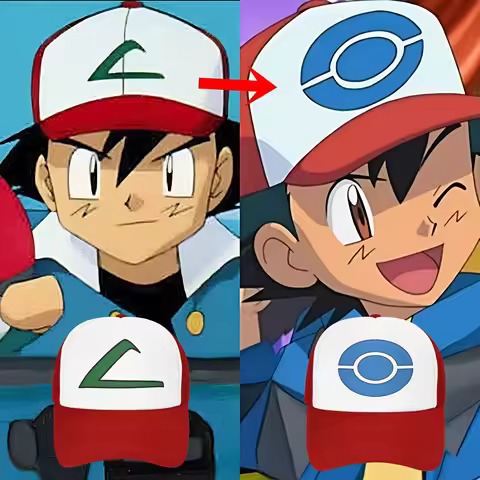 Ash Ketchum Mesh Sun Cap Merch for Women Men Adjustable Baseball Cap Mesh-Back Summer Outdoor Caps