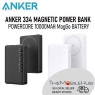 Anker 334 PowerCore 10000mAh MagGo Magnetic Wireless Charging Power Bank Battery iPhone 15 14 13 12