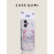 iphone 15 pro max case iphone17 Jalur merah jambu Sanrio sesuai untuk Apple 17 sarung telefon bimbit