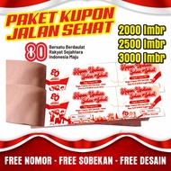 SAVING PACKAGE Custom healthy road coupon printing 2000 sheets