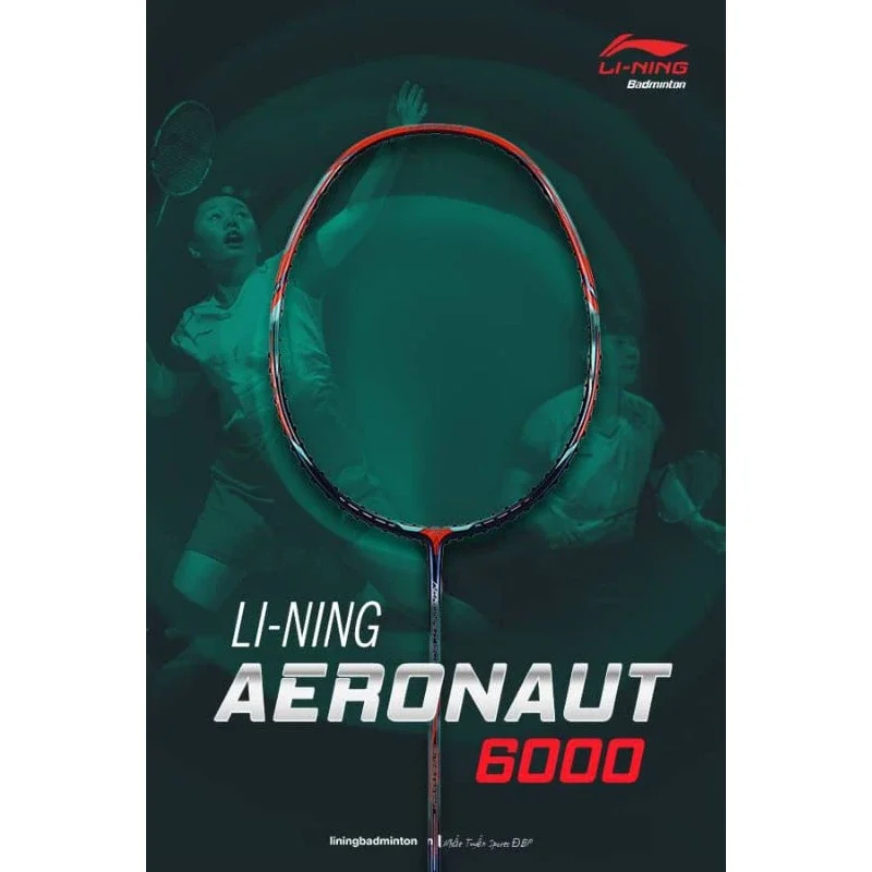 LI-NING AERONAUT 6000 RACQUET - RED/NAVY (AYPQ006 -4)