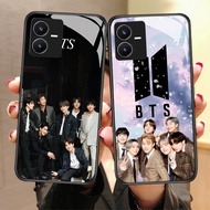 CK-46 BTS ARMY BT21 HD Glass Casing for VIVO Y22 Y35 Y75 Y28 Y22S V25 Y55 iQOO Z6
