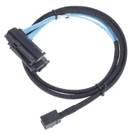 EDIMS Mini SAS to SAS Cable Breakout Internal Fan-Out HD SFF-8643 to SFF-8482 29Pin with Sata Power 