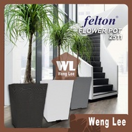 Felton Square Flower Pot 2511 Diamater 17cm Garden Deco / Pasu Bunga Berkebun Bonsai