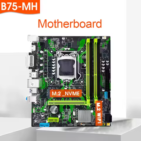 B75 HM Motherboard Supports Dual-channel DDR3 RAM E3 V1 V2 Intel Core 2/3 Gen CPU LGA1155 for Gaming