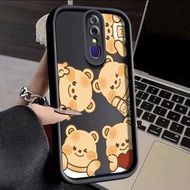 Casing HP OPPO F11 OPPO A9 2019 OPPO A9x Case Yellow Bear Pattern New Silicone Case Casing HP Protective Two People Softcase