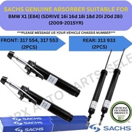 SACHS GENUINE ABSORBER (FRONT, REAR) FOR BMW X1 [E84] (SDRIVE 16i 16d 18i 18d 20i 20d 28i) (2009-201