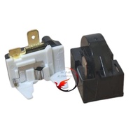 Set Relay PTC Pin 1 Kanan+ Overload Kulkas Freezer Box GEA 1 pintu relay overload 1 set