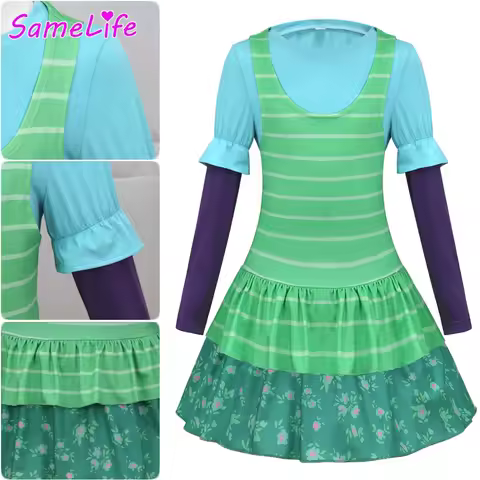 Princess Bonnie Cosplay Fantasy Youth Dress Cartoon Plush Story Teen Costume Disguise Halloween 6 to