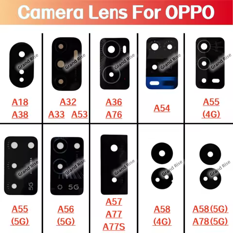 New Rear Camera Glass Lens For OPPO A18 A38 A32 A33 A53 A36 A76 A54 A55 A56 A57 A77 A77S A58 A78 4G 