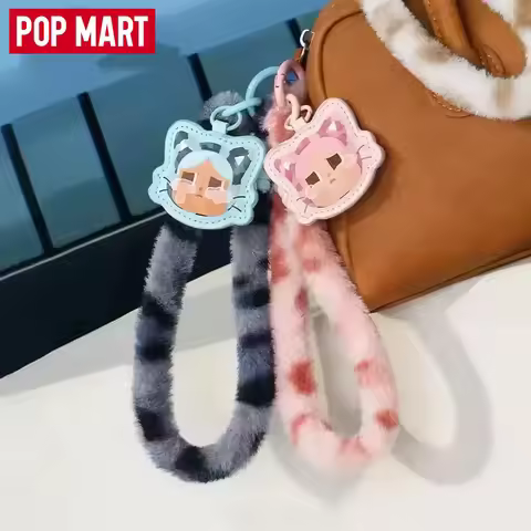 New Genuine POP MART Blind Box CRYBABY Wild but Cutie Series Mobile Phone Lanyard Guess Bag Ornament
