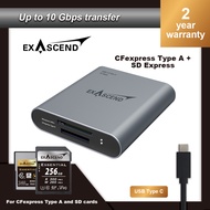 Exascend 2-in-1 CFexpress Type A/SD Express Card Reader