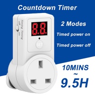 Digital Timer Socket, Countdown Timer Switch, 10 Min-9 Hours, 50 Min Timer Socket 230 V for Househol