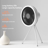 新款 10000mAh 照明燈 便携式 風扇 可手機充電 戶內/外 BBQ 野餐 行山 露營 桌面 吊扇 4合一多功能