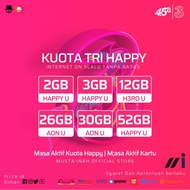 PAKET INTERNET TRI UNLIMITED | AON HAPPY HERO | TEMBAK | VOUCHER