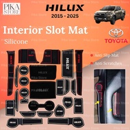 Toyota Hilux Rogue Revo 2016 - 2025 Interior Slot Mat PVC Anti Slip Mat Single Cab Hilux Accessories