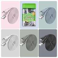 I* S- RGMS Colorful Micro USB ROBOT Charging Cable RGM100S Microusb Fast Charging Data Cable 2.4 Amp