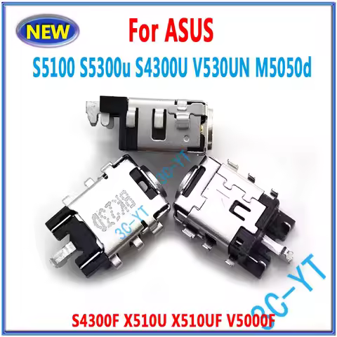 1-10PCS Laptop DC Power Jack For ASUS S4300F X510U X510UF 5100 s5300u S4300U V4000F V5000F V530UN M5