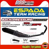 ESPADA Back Pressure BP-II Yamaha Y15ZR Y15 Racing Exhaust Pipe V2 32MM 35MM Cutting Standard Ekzos 