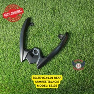 [100% ORI] WMOTO ES125 // REAR ARMREST(BLACK) PART NO : ES125-07.01.01