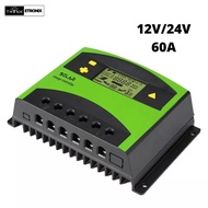 Solar Panel 12V/24V 50A 60A Charge Controller PWM Battery Charger Charge Solar