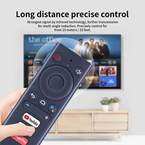 Voice Remote Control Compatible with MECOOL KM1 KM6 KM8 KM3 KM9 PRO TV Box