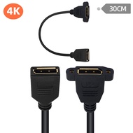 4K Gold-Plated Head with Ears DP Female to Female Connection Cable DP HD Cable Extension Cable Displ